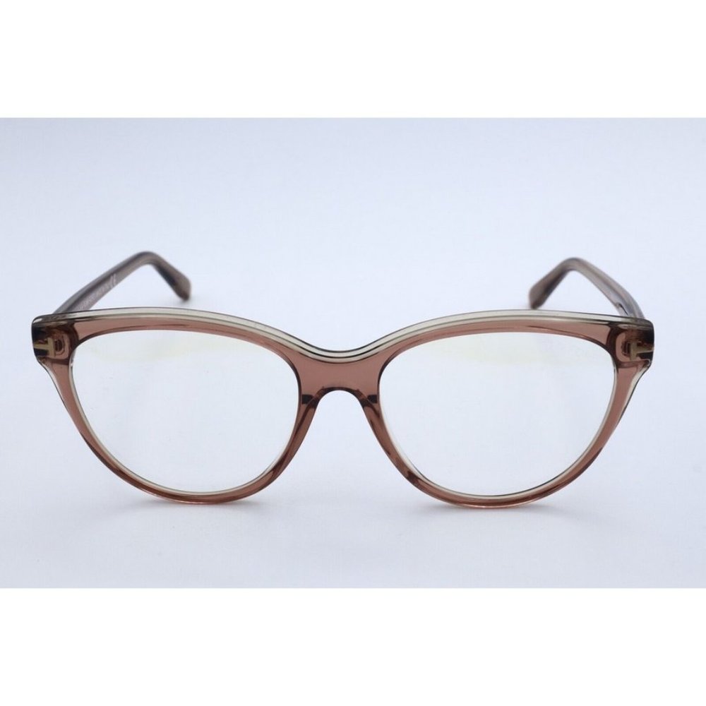 New Tom Ford TF 5618-B 045 Cat Eye Trans Brown Eyeglasses Clear Lenses 54mm - Picture 2 of 6